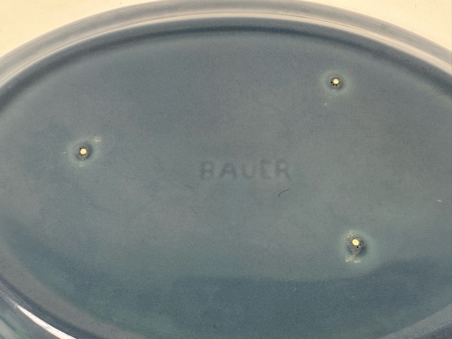 Bauer Pottery Oval Serving Platter 13W x 10L [Photo 6]