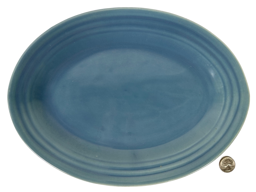 Bauer Pottery Oval Serving Platter 13W x 10L [Photo 1]