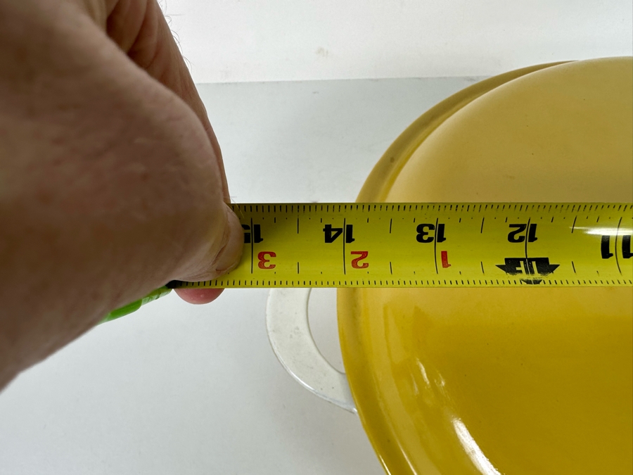 Descoware Belgium Mustard Yellow 3.5 Quart Casserole Cast Iron and Enamel Cookware 14W x 5.5H [Photo 9]