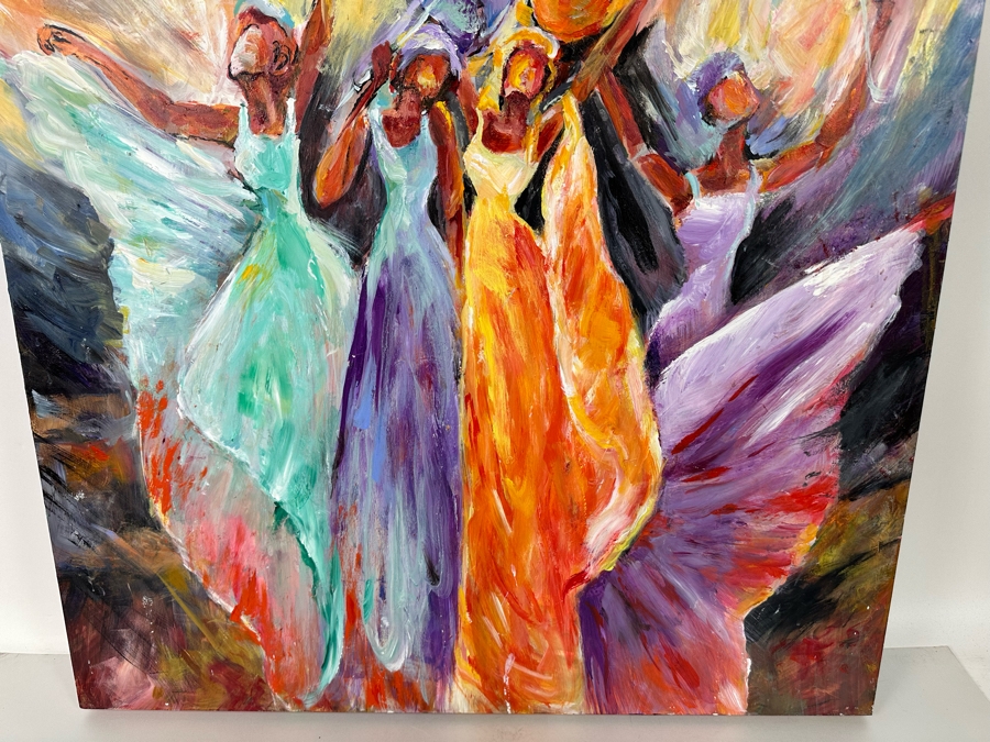 Bonnie Lee Roth (B. 1942, Southern California) Original Painting on Board 30 X 30 [Photo 7]