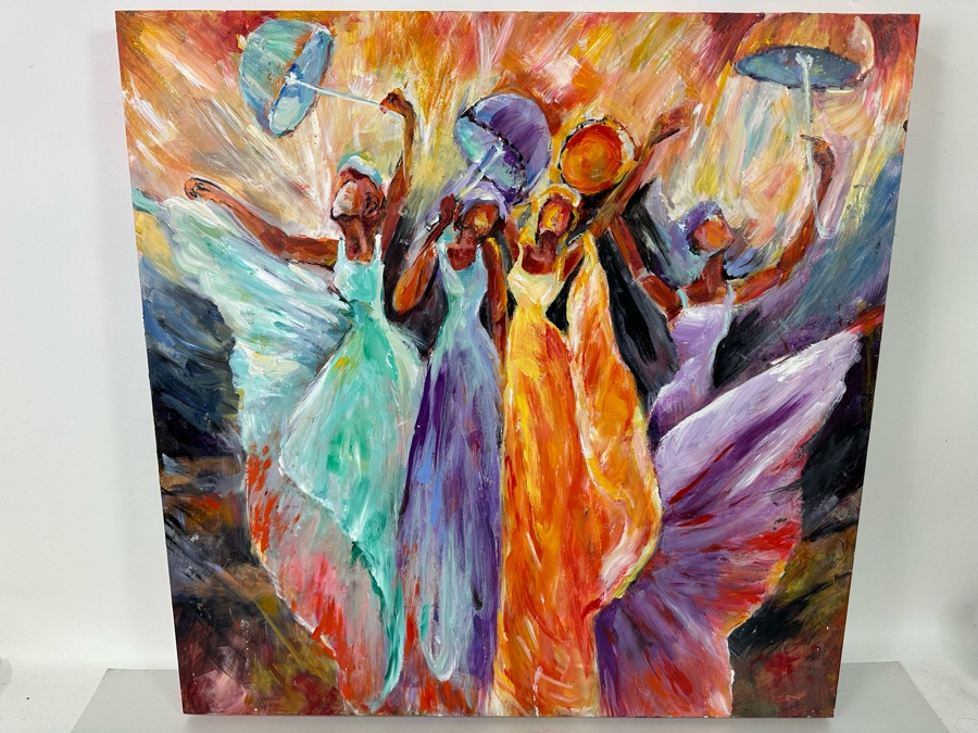 Bonnie Lee Roth (B. 1942, Southern California) Original Painting on Board 30 X 30 [Photo 3]