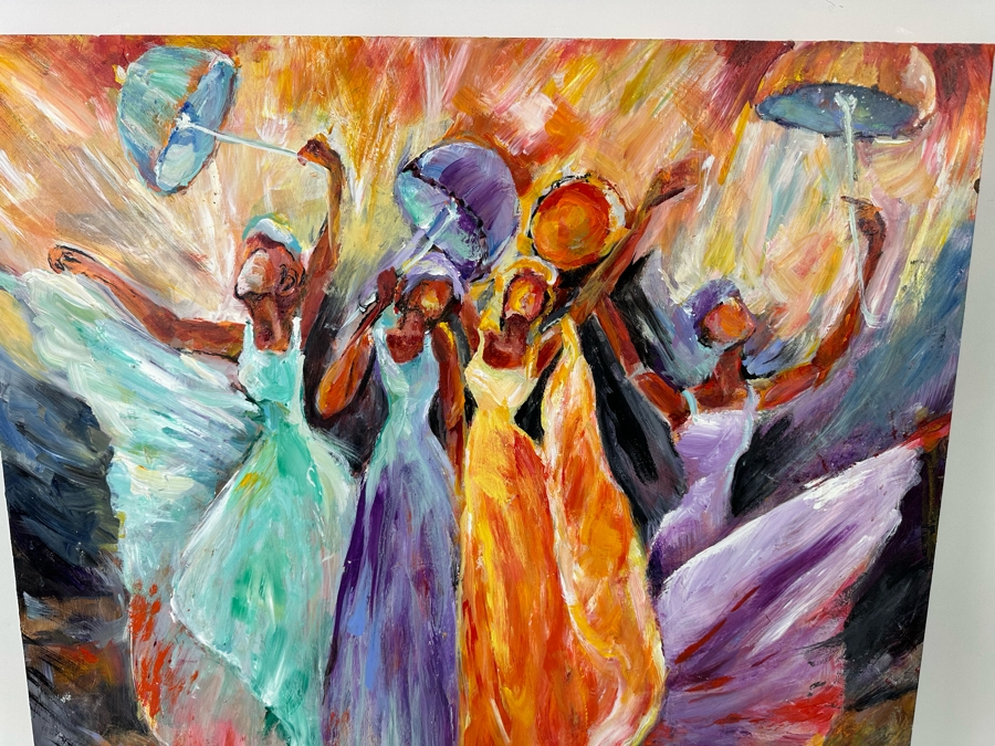 Bonnie Lee Roth (B. 1942, Southern California) Original Painting on Board 30 X 30 [Photo 5]