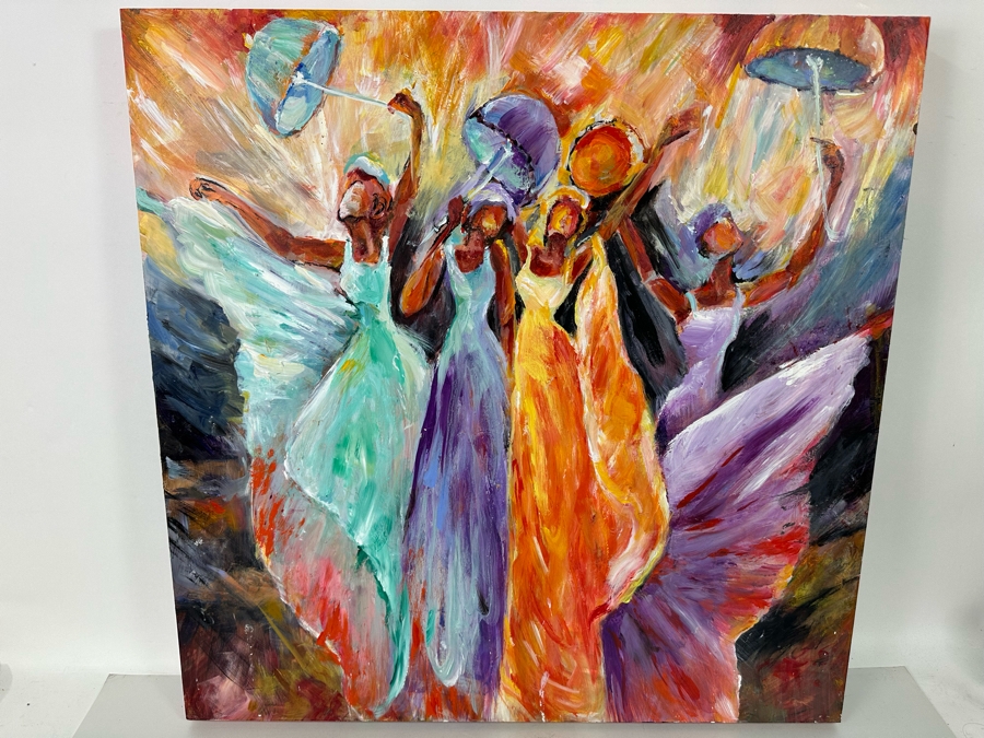 Bonnie Lee Roth (B. 1942, Southern California) Original Painting on Board 30 X 30 [Photo 2]