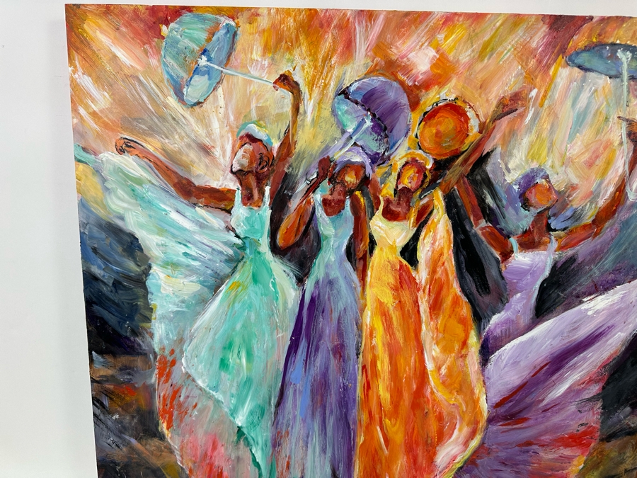 Bonnie Lee Roth (B. 1942, Southern California) Original Painting on Board 30 X 30 [Photo 6]