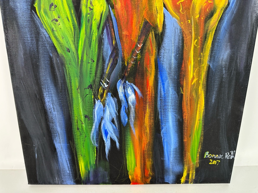 Bonnie Lee Roth (B. 1942, Southern California) Original Painting on Canvas 2017 16W x 20H [Photo 5]