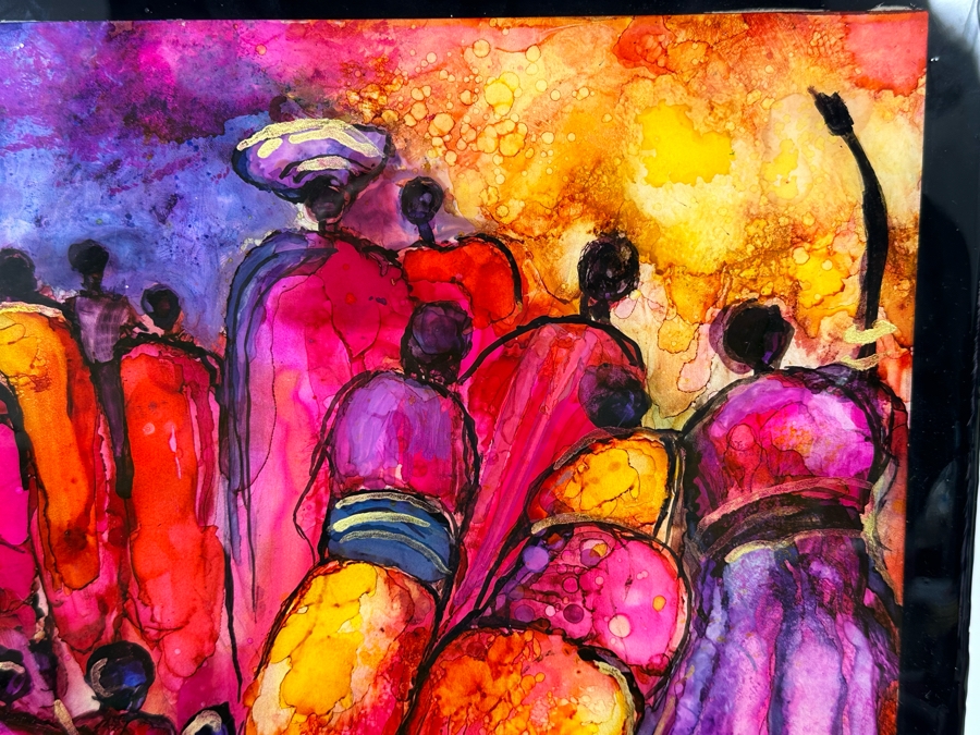 Bonnie Lee Roth (B. 1942, Southern California) Original Painting on Canvas 2018 14W x 14H [Photo 4]