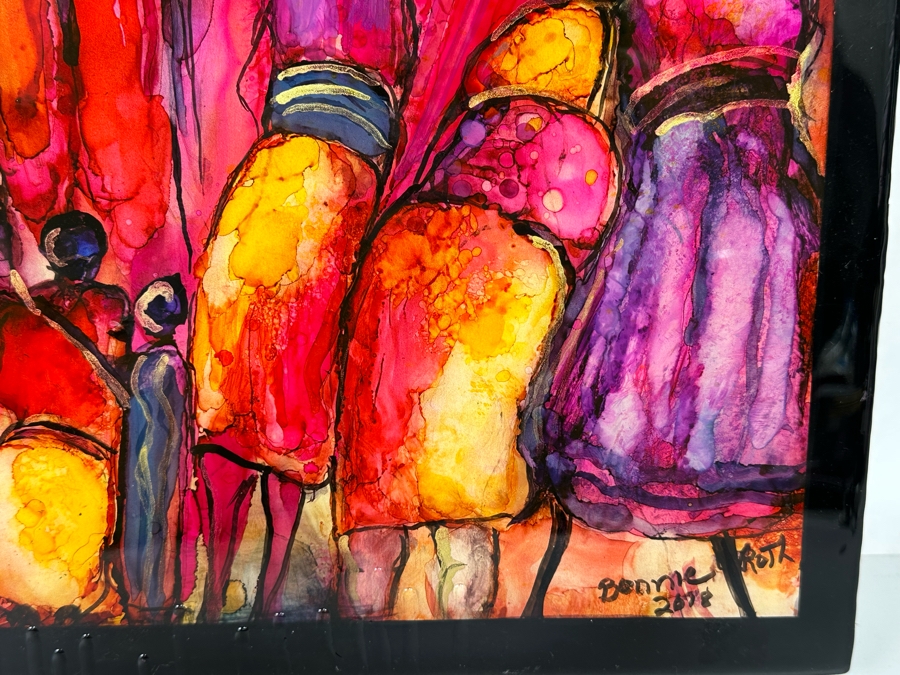 Bonnie Lee Roth (B. 1942, Southern California) Original Painting on Canvas 2018 14W x 14H [Photo 5]