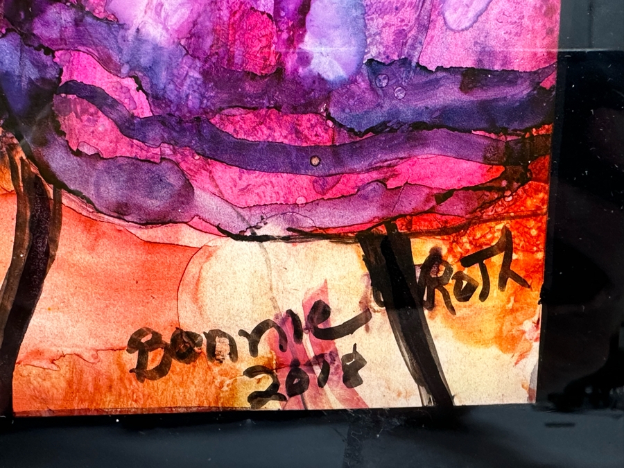 Bonnie Lee Roth (B. 1942, Southern California) Original Painting on Canvas 2018 14W x 14H [Photo 8]