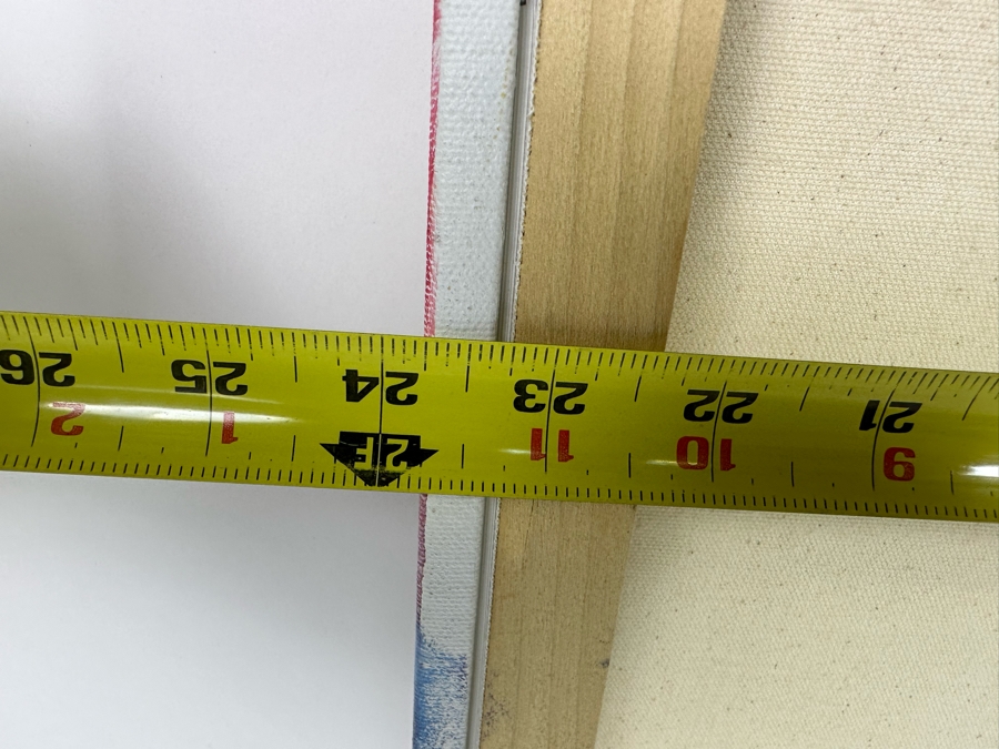 Bonnie Lee Roth (B. 1942, Southern California) Original Biblical Painting Of Seven Women Looking Towards Heaven With Arms Raised In Front Of Rising Flames On Canvas 24 X 36 [Photo 9]