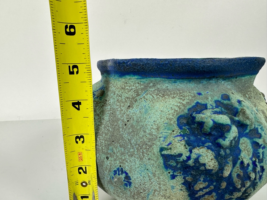 Art Pottery Vessel Signed SLOANE 8.5W X 5H [Photo 14]