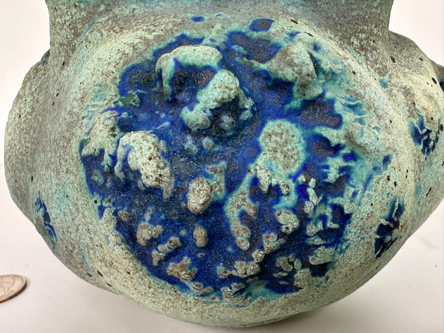 Art Pottery Vessel Signed SLOANE 8.5W X 5H [Photo 5]