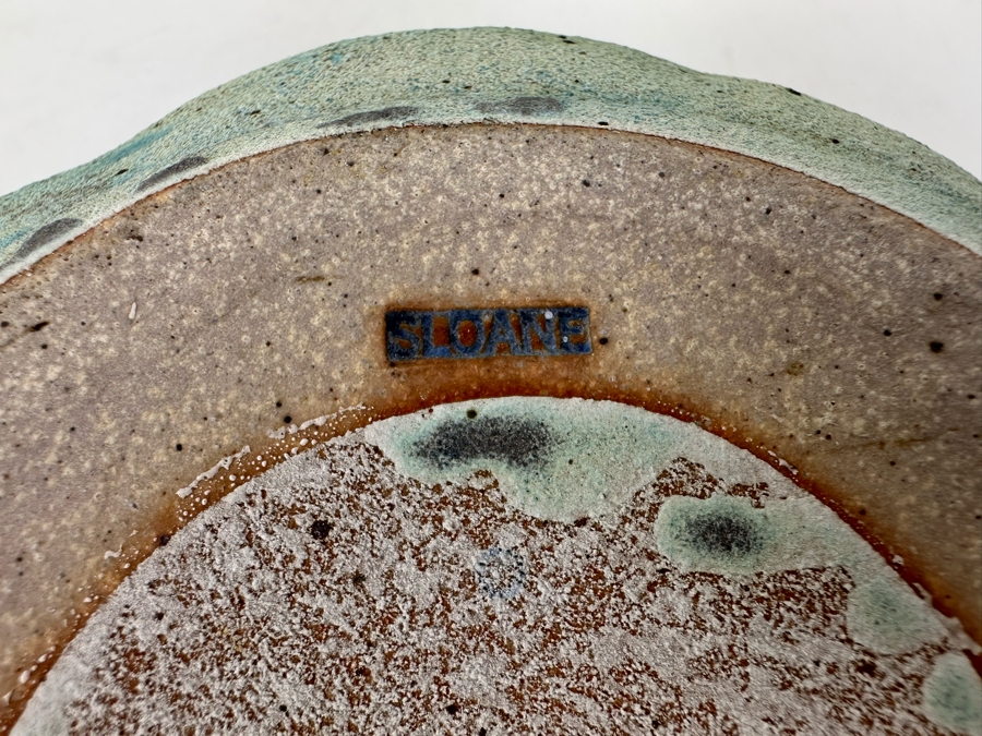 Art Pottery Vessel Signed SLOANE 8.5W X 5H [Photo 12]