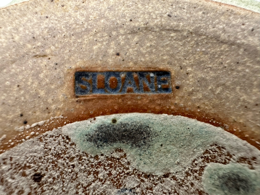 Art Pottery Vessel Signed SLOANE 8.5W X 5H [Photo 13]