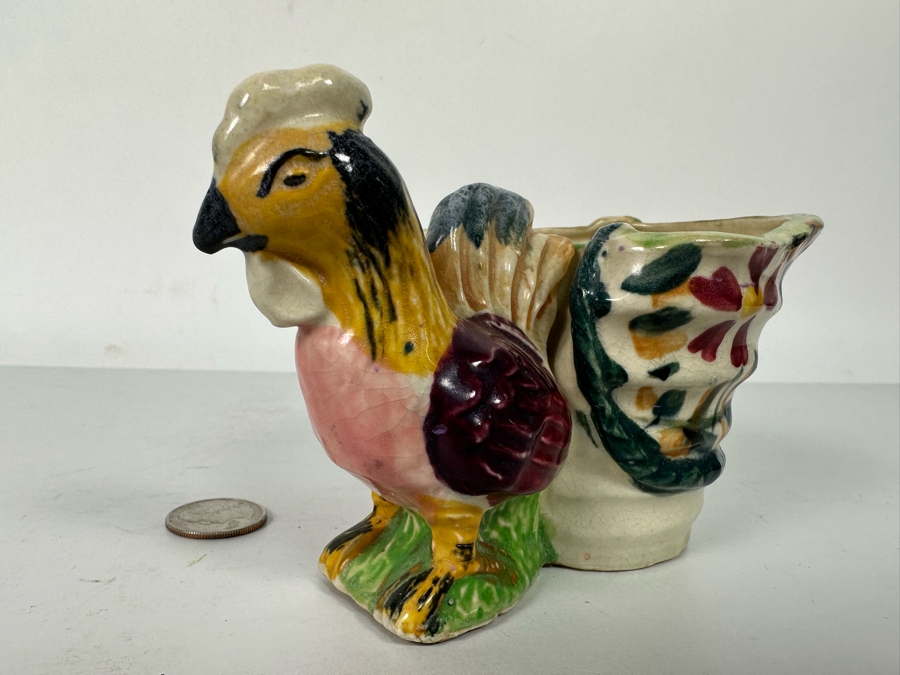Vintage Japanese Rooster Planter 5.5W X 3D X 3H [Photo 6]