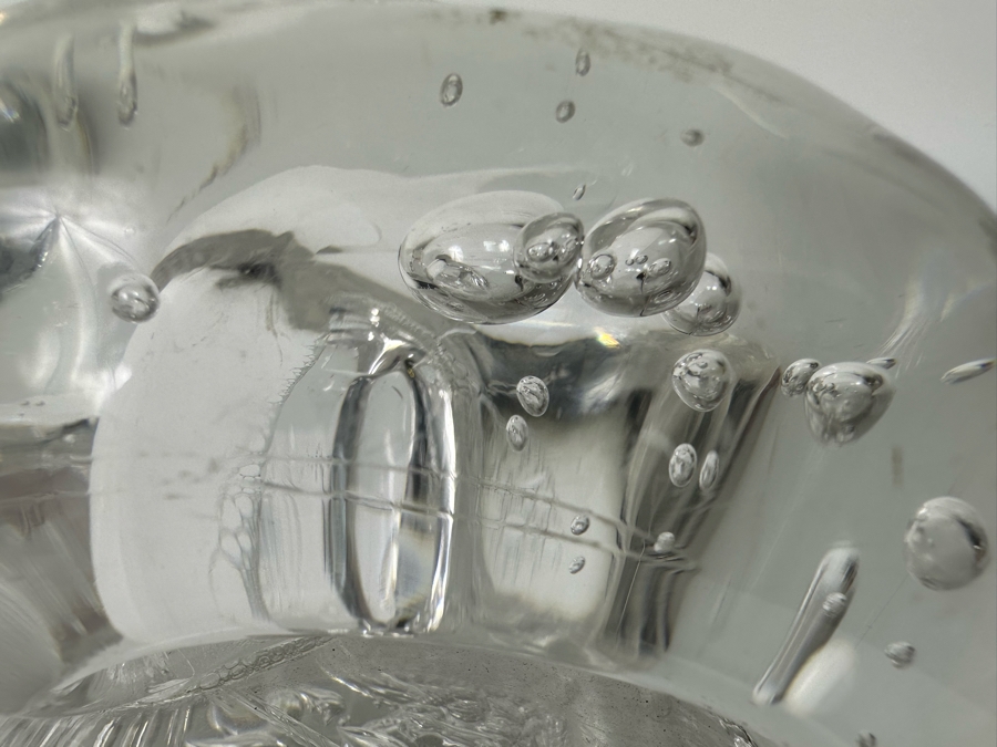 Abstract Clear Art Glass Sculpture 6W X 4D X 3.5H [Photo 8]