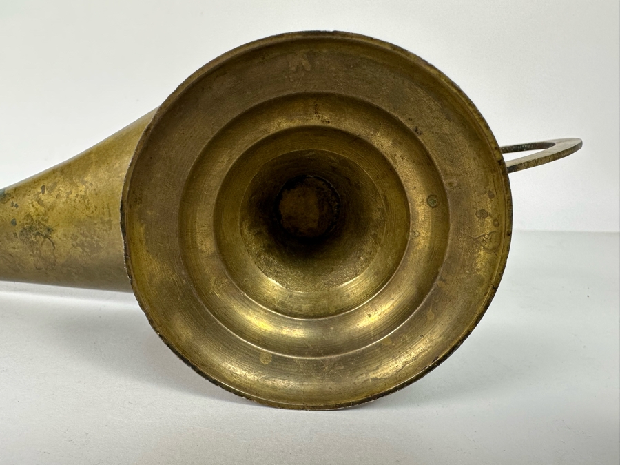 Vintage Bronze Brass Oil Lamp 12W X 4D X 5H [Photo 10]