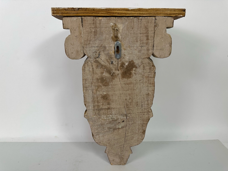 Carved Wooden Hand Painted Wall Console Shelf 12W X 7D X 17H [Photo 10]