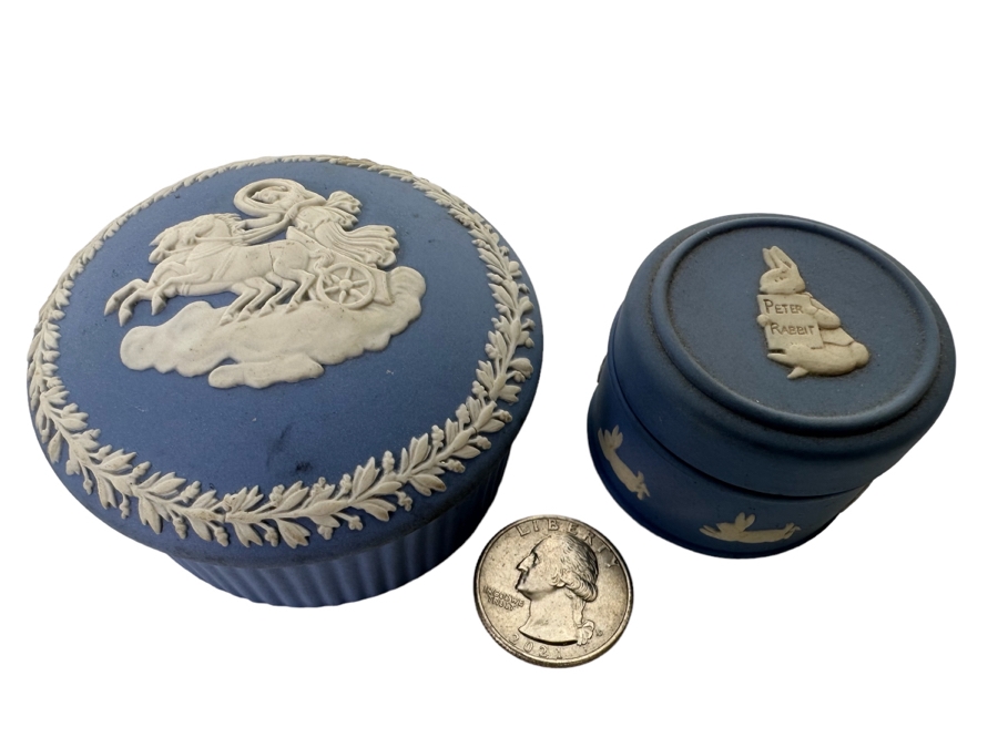 Pair Of Vintage Wedgwood Porcelain Boxes 2.5R And 1.5R [Photo 1]