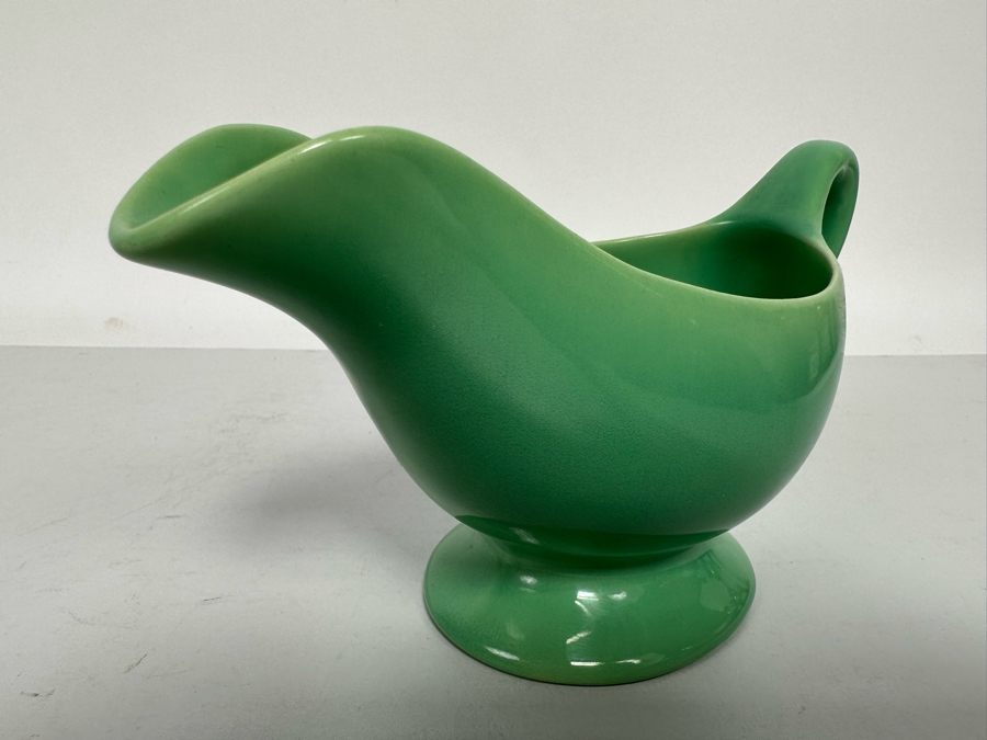 Vintage Mid-Century Modern Green Gladding McBean GMB Sauceboat Sauce Boat 8W X 4.5H [Photo 5]