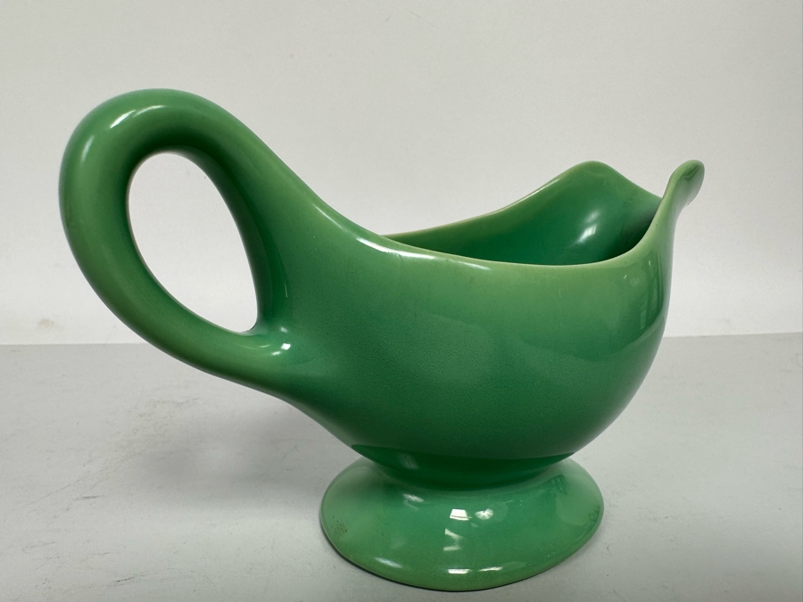 Vintage Mid-Century Modern Green Gladding McBean GMB Sauceboat Sauce Boat 8W X 4.5H [Photo 4]