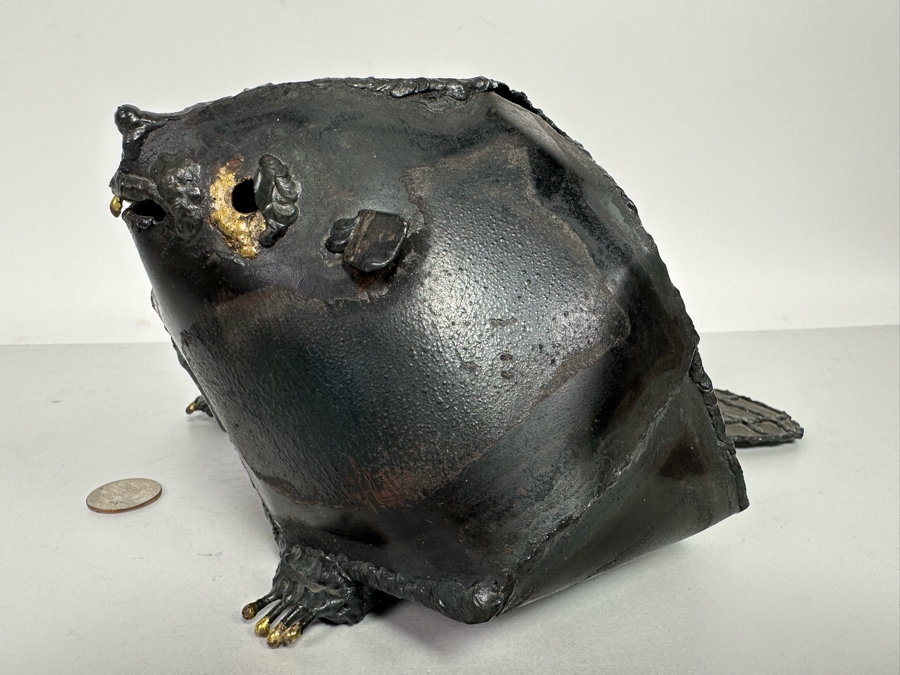 Don Rodenhaven Original Metal Beaver Sculpture 11W X 8.5D X 5H [Photo 3]