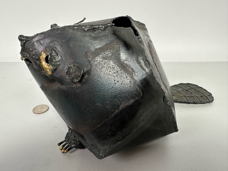 Don Rodenhaven Original Metal Beaver Sculpture 11W X 8.5D X 5H [Photo 4]