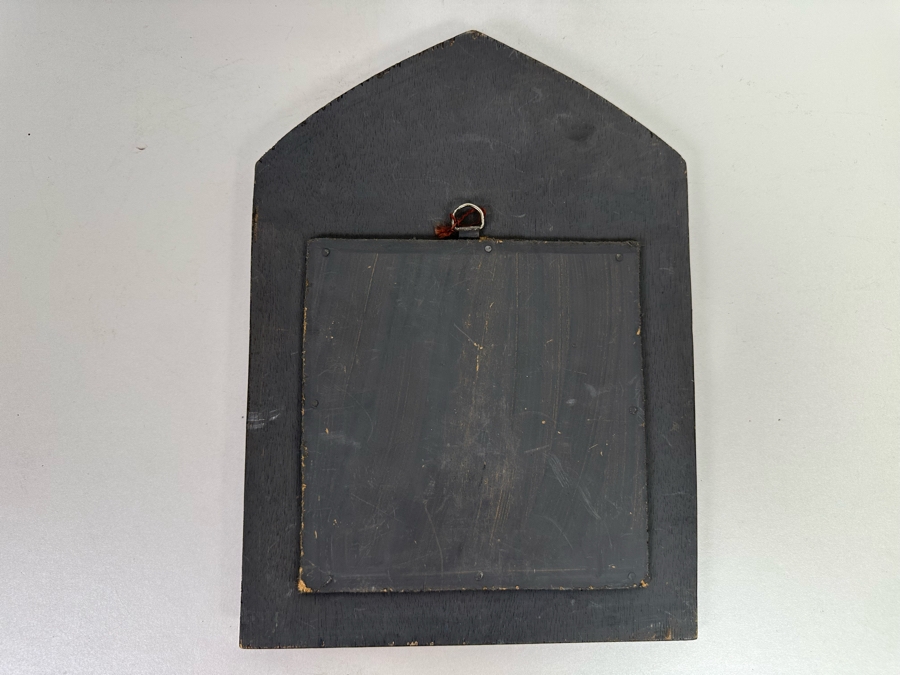 Hand Painted Wooden Moroccan Wall Mirror (Doors Open To A Mirror) 9.5W X 13H [Photo 7]