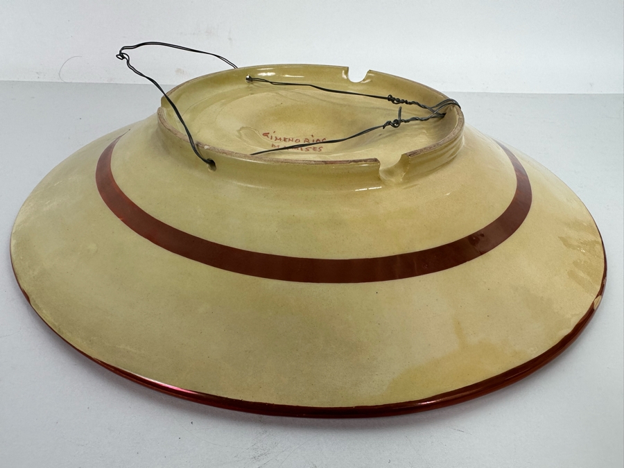 Gimeno Rios Manises Mid-Century Spanish Art Pottery Luster Bowl With Tin Glaze 14R X 2.5H [Photo 8]