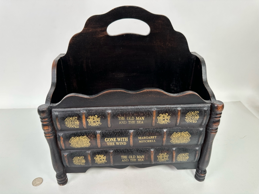 Book Themed Floor Magazine Rack 14W X 10D X 14H [Photo 4]