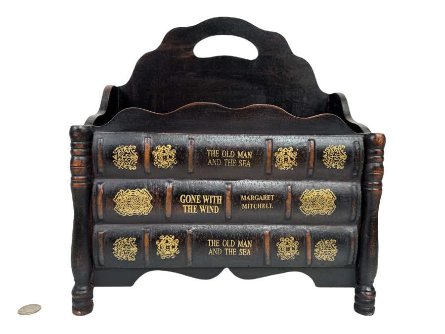 Book Themed Floor Magazine Rack 14W X 10D X 14H [Photo 1]
