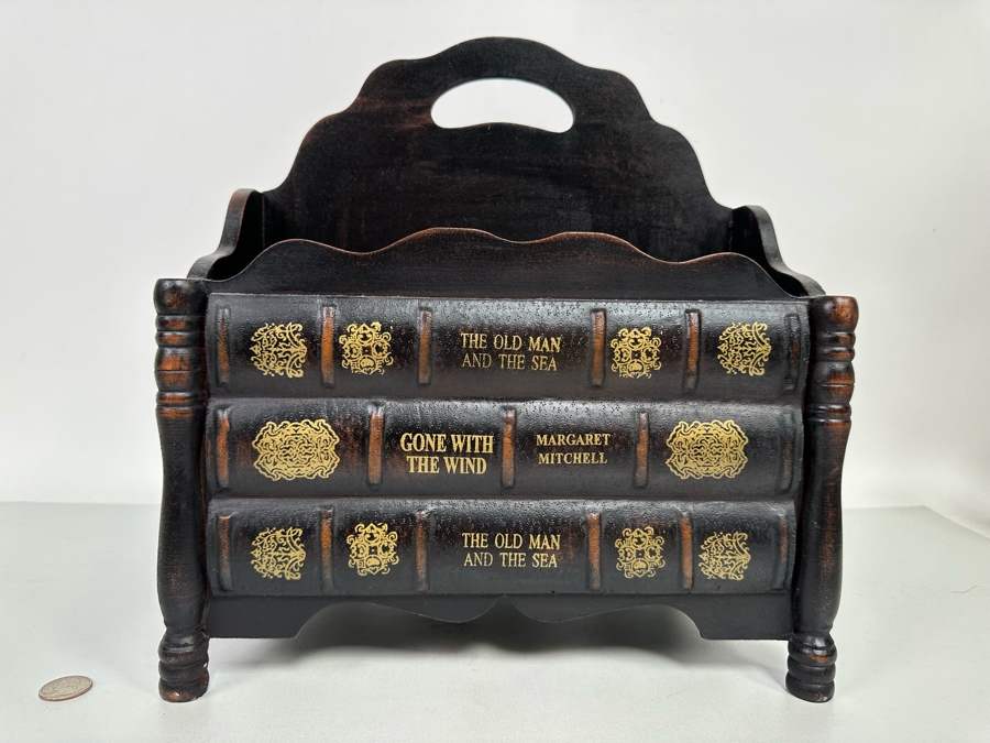 Book Themed Floor Magazine Rack 14W X 10D X 14H [Photo 3]