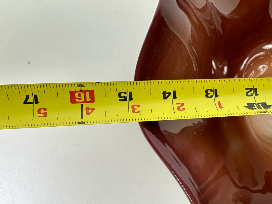 Impressive Handmade Art Glass Centerpiece Bowl Made In Poland Krosno Jozefina Oldest Art Glass Factory In Europe 15W X 5H [Photo 13]