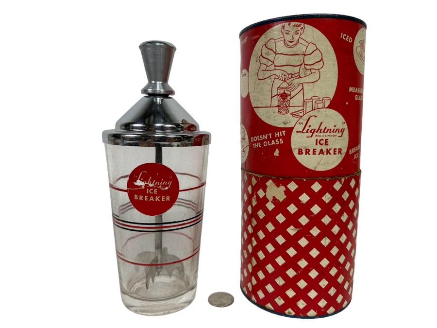 Mid-Century Lightning Ice Breaker With Original Packaging Barware [Photo 1]