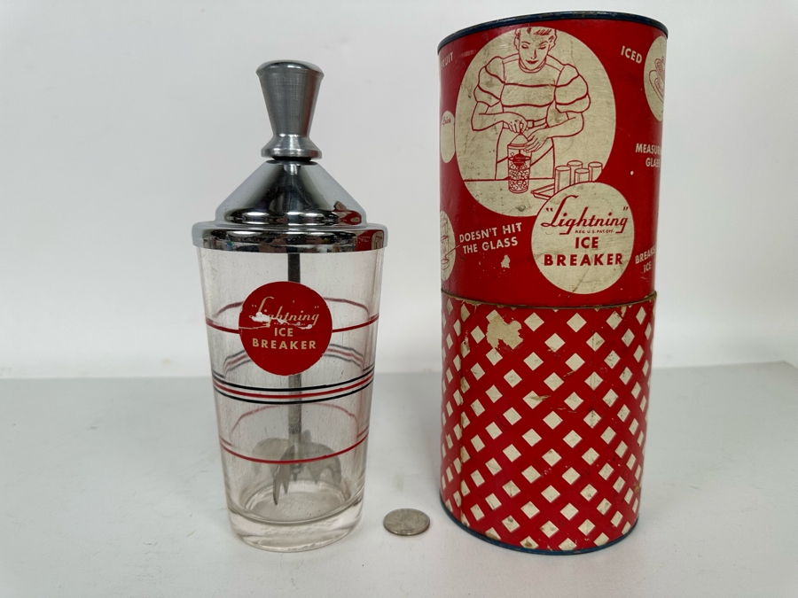 Mid-Century Lightning Ice Breaker With Original Packaging Barware [Photo 3]