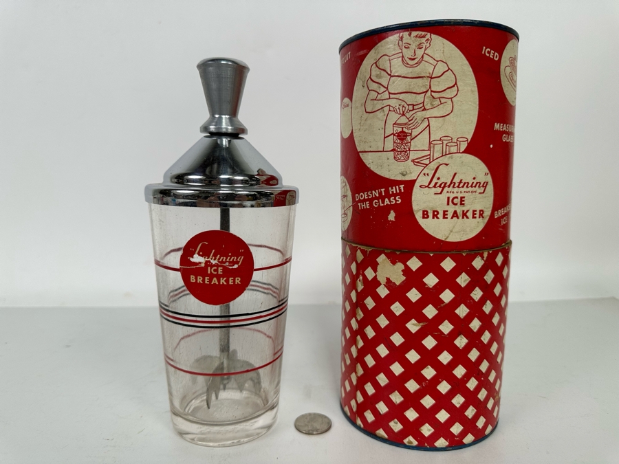 Mid-Century Lightning Ice Breaker With Original Packaging Barware [Photo 2]