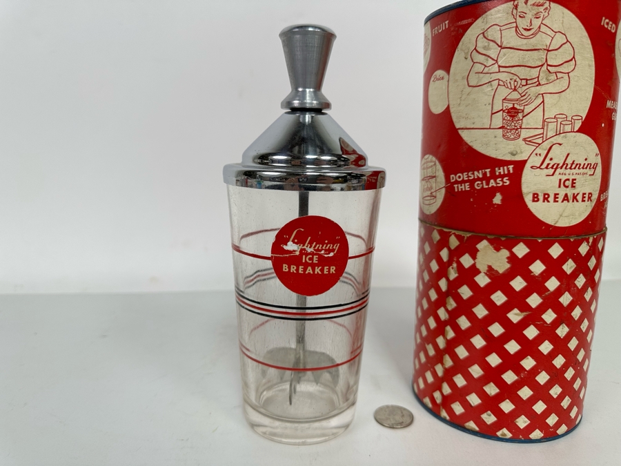 Mid-Century Lightning Ice Breaker With Original Packaging Barware [Photo 4]