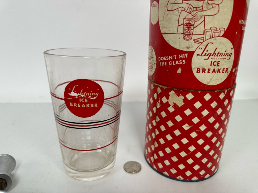 Mid-Century Lightning Ice Breaker With Original Packaging Barware [Photo 7]