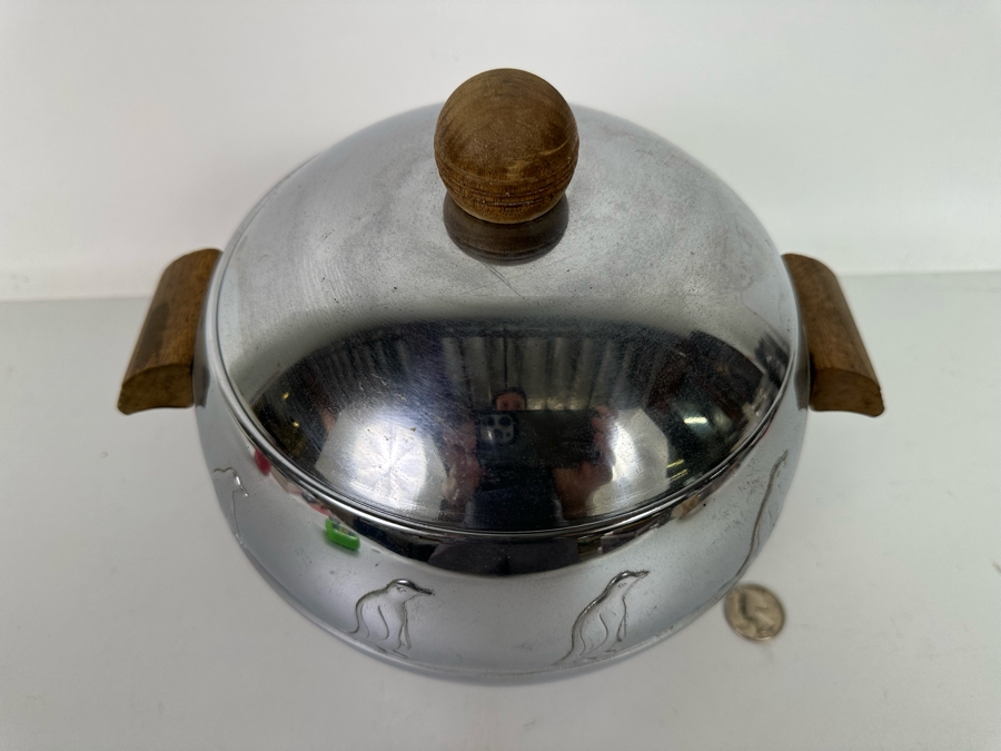 West Bend Stainless Steel Penguin Hot & Cold Server Ice Bucket 10W X 8H [Photo 4]