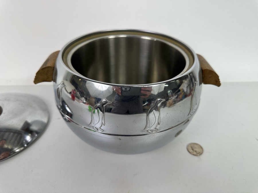 West Bend Stainless Steel Penguin Hot & Cold Server Ice Bucket 10W X 8H [Photo 6]