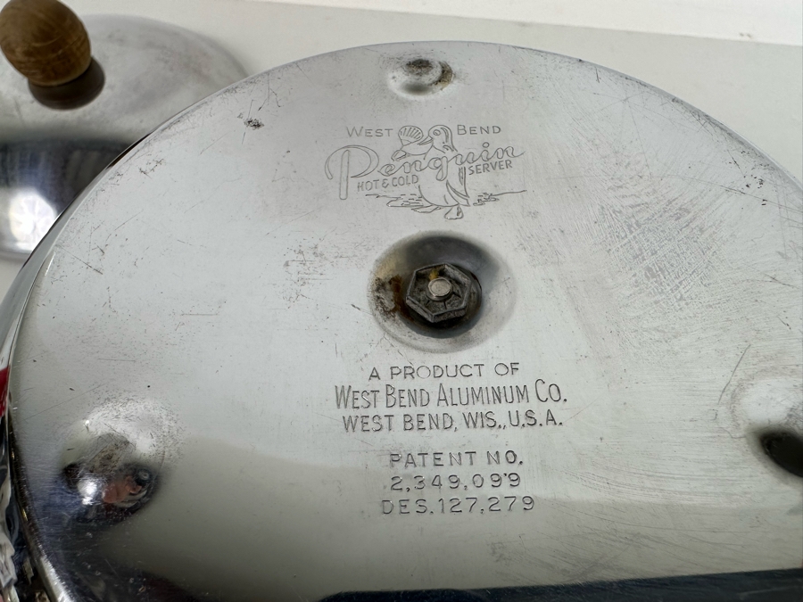 West Bend Stainless Steel Penguin Hot & Cold Server Ice Bucket 10W X 8H [Photo 8]