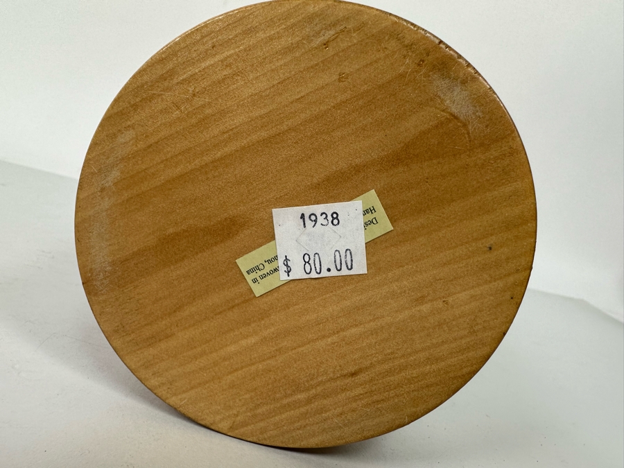 Nantucket Basket Handmade Woven Wine Bottle Basket Carrier 11H Retails $80 [Photo 8]