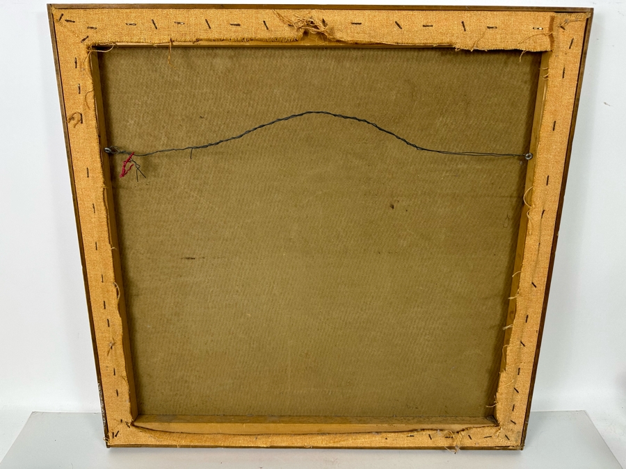 Nicely Framed Vintage Handmade Mola Textile From Panama 17 X 16 Framed 27 X 26 [Photo 12]