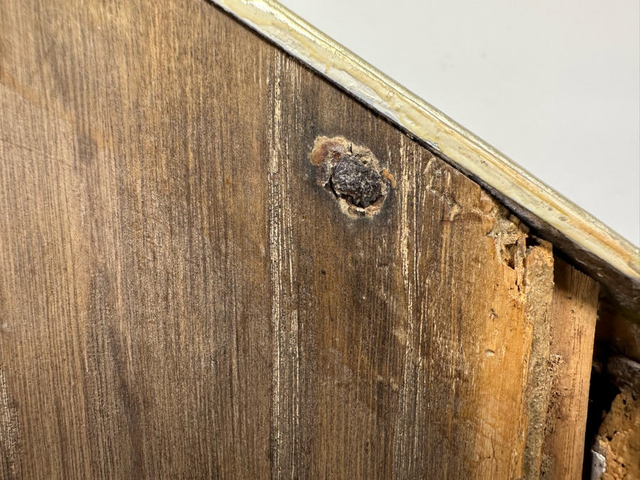 Incredible Antique Tabernacle Vitrine Table Top Display Case Hand Painted With Internal Lighting And Padded Shelving 28.5W X 12D X 32H [Photo 16]