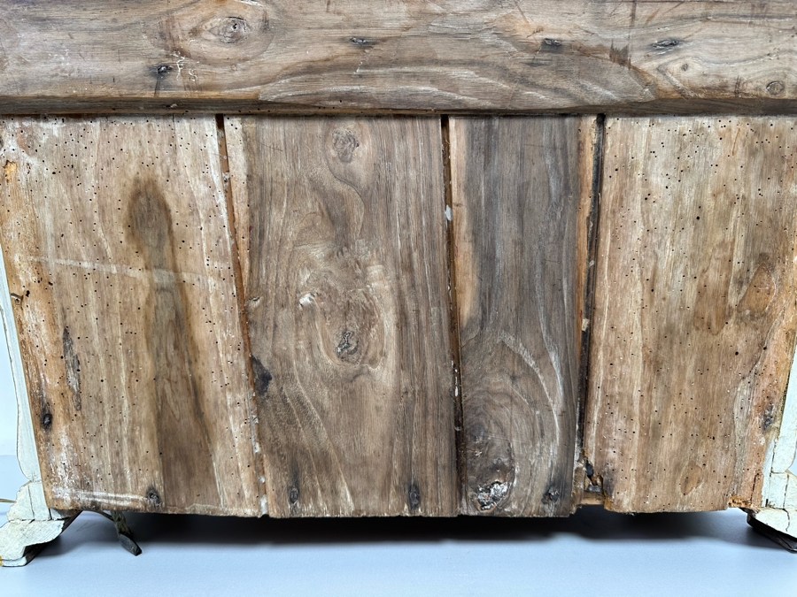 Incredible Antique Tabernacle Vitrine Table Top Display Case Hand Painted With Internal Lighting And Padded Shelving 28.5W X 12D X 32H [Photo 12]