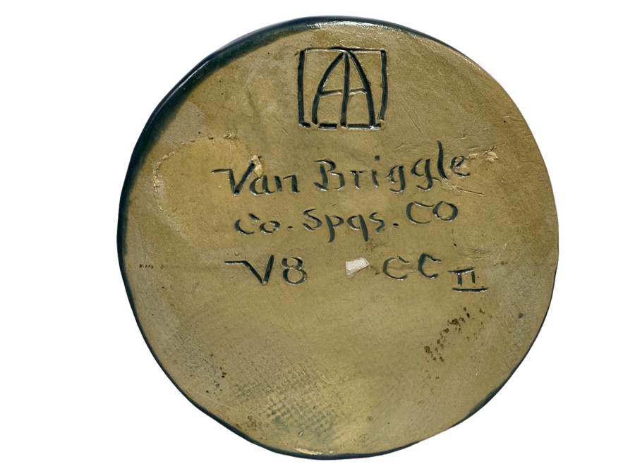 Large Vintage Van Briggle Blue Despondency Art Pottery Vase Colorado Springs, CO V8 CCII 16H [Photo 3]