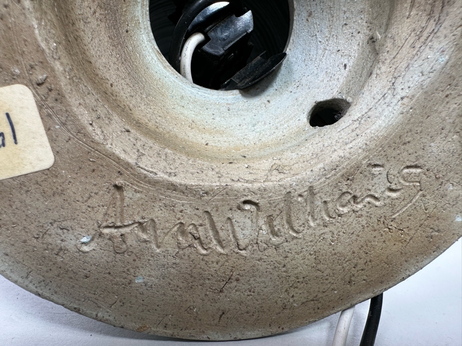 Original Signed Ann Williams Pottery Lighthouse Lamp Fork Creek Mill 21H Retailed $150 [Photo 14]
