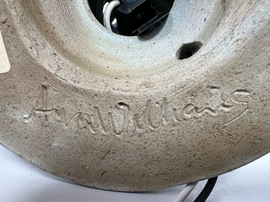 Original Signed Ann Williams Pottery Lighthouse Lamp Fork Creek Mill 21H Retailed $150 [Photo 13]