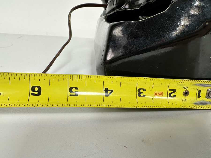 Vintage Mid-Century Modern Black Ceramic Panther Planter Lamp 8W X 4D X 6.5H [Photo 14]