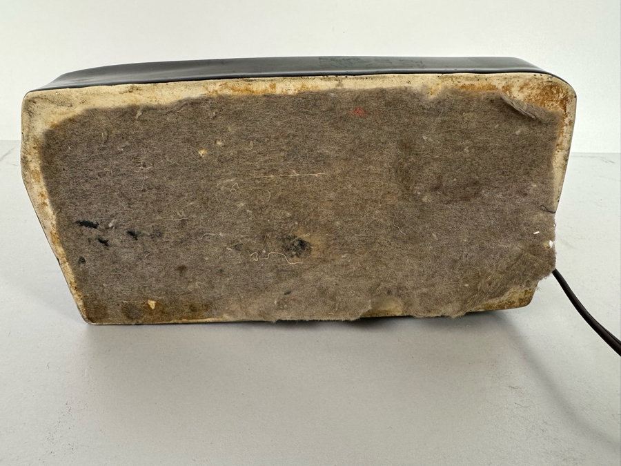 Vintage Mid-Century Modern Black Ceramic Panther Planter Lamp 8W X 4D X 6.5H [Photo 17]