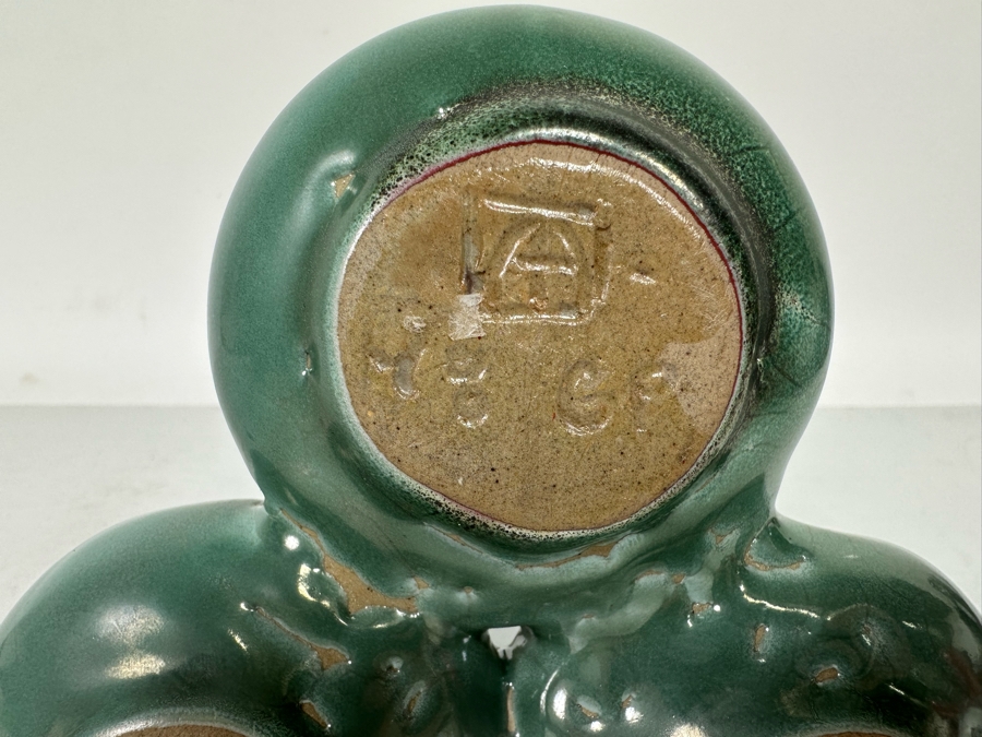 Vintage Van Briggle Art Pottery Triple Bud Vase Colorado Springs, CO 7H [Photo 10]